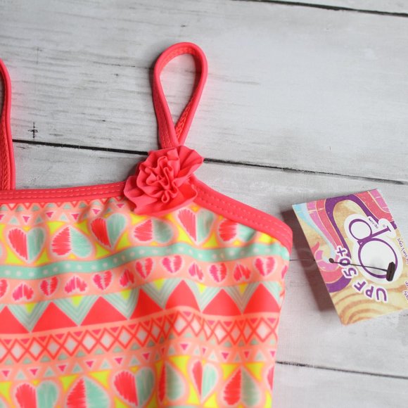 OP Baby Girl's Swimsuit Size 6 9 Months One Piece - Picture 3 of 4